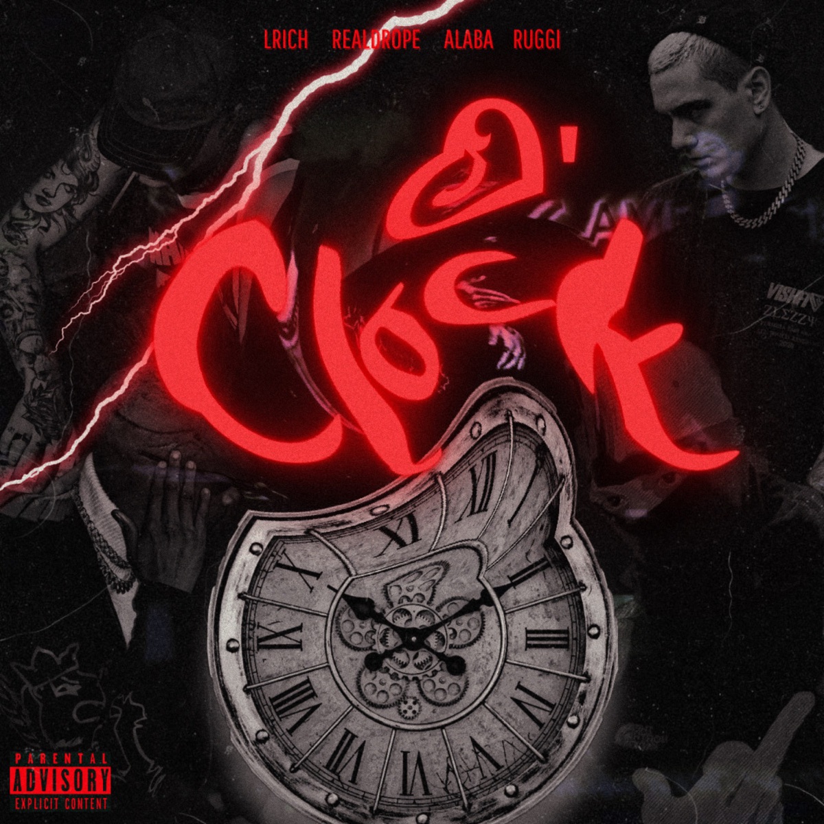 O'clock - Single by Lrich, Ruggi, Real Drope & ALABA album cover