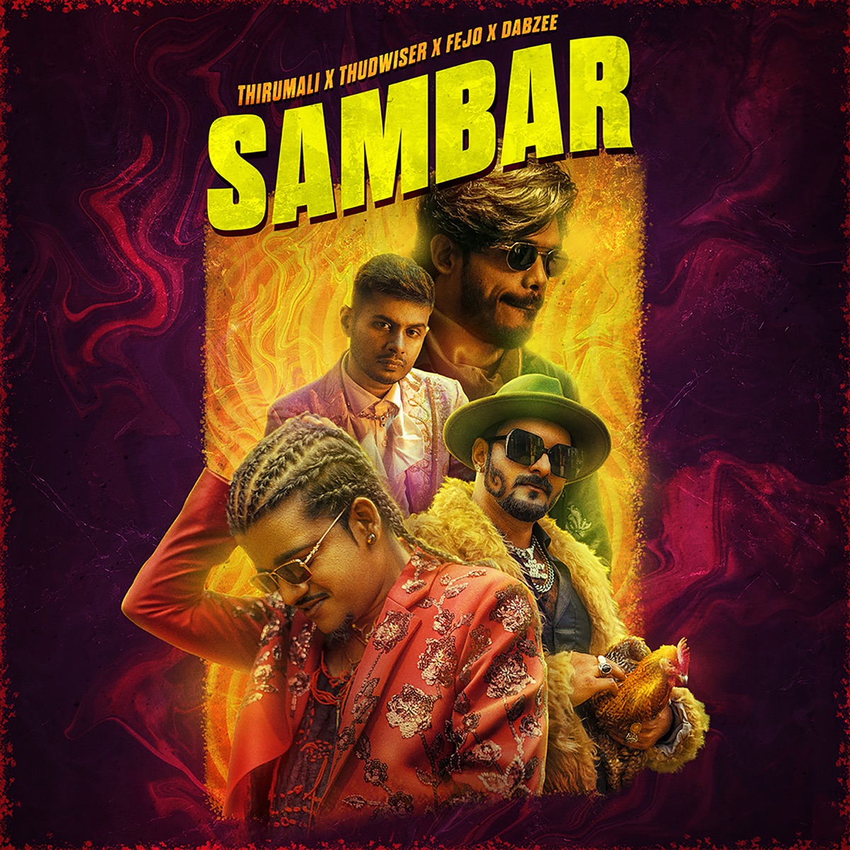 SAMBAR - Single by ThirumaLi, ThudWiser, Fejo & Dabzee album cover