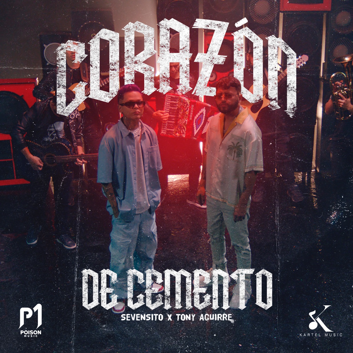 Corazón de Cemento - Single by Sevensito & Tony Aguirre album cover