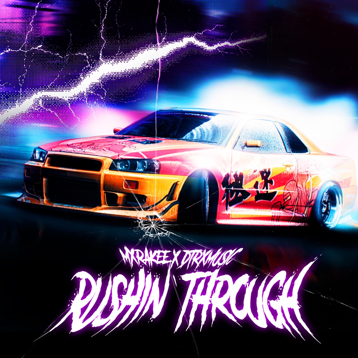 Rushin' Through - Single by Dtrxmusic & MXRAKEE album cover