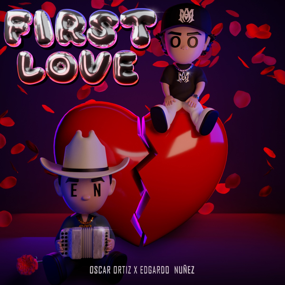 First Love - Single by Oscar Ortiz & Edgardo Nuñez album cover