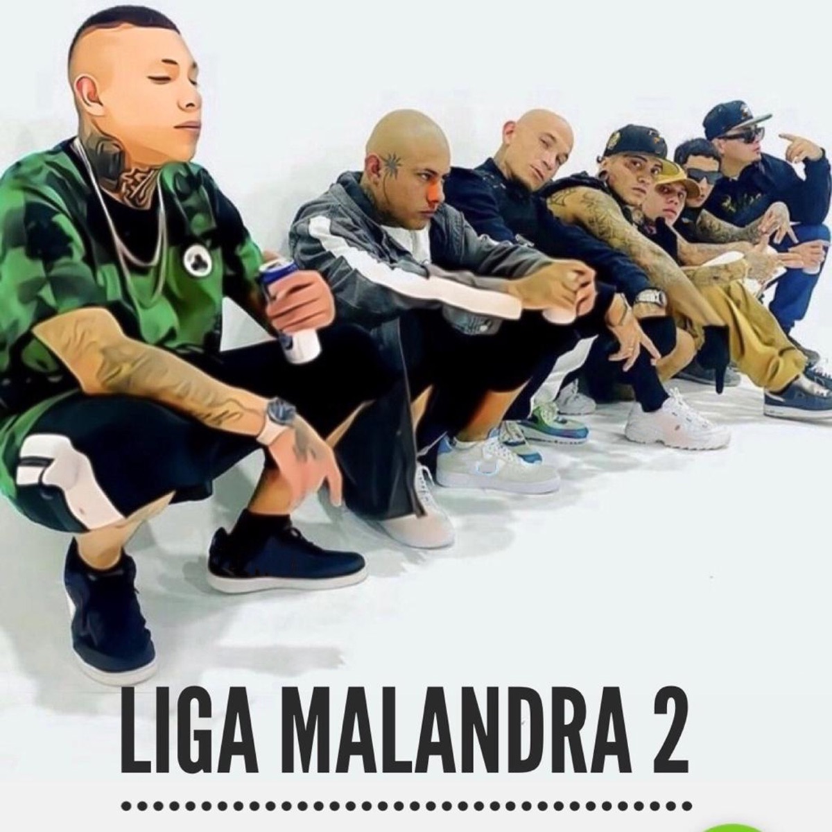 Liga Malandra 2 - Single by Tren Lokote, Sid MSC, Unex MSC, El Pinche Mara, La Santa Grifa, Bear Busby & Santa Fe Klan album cover