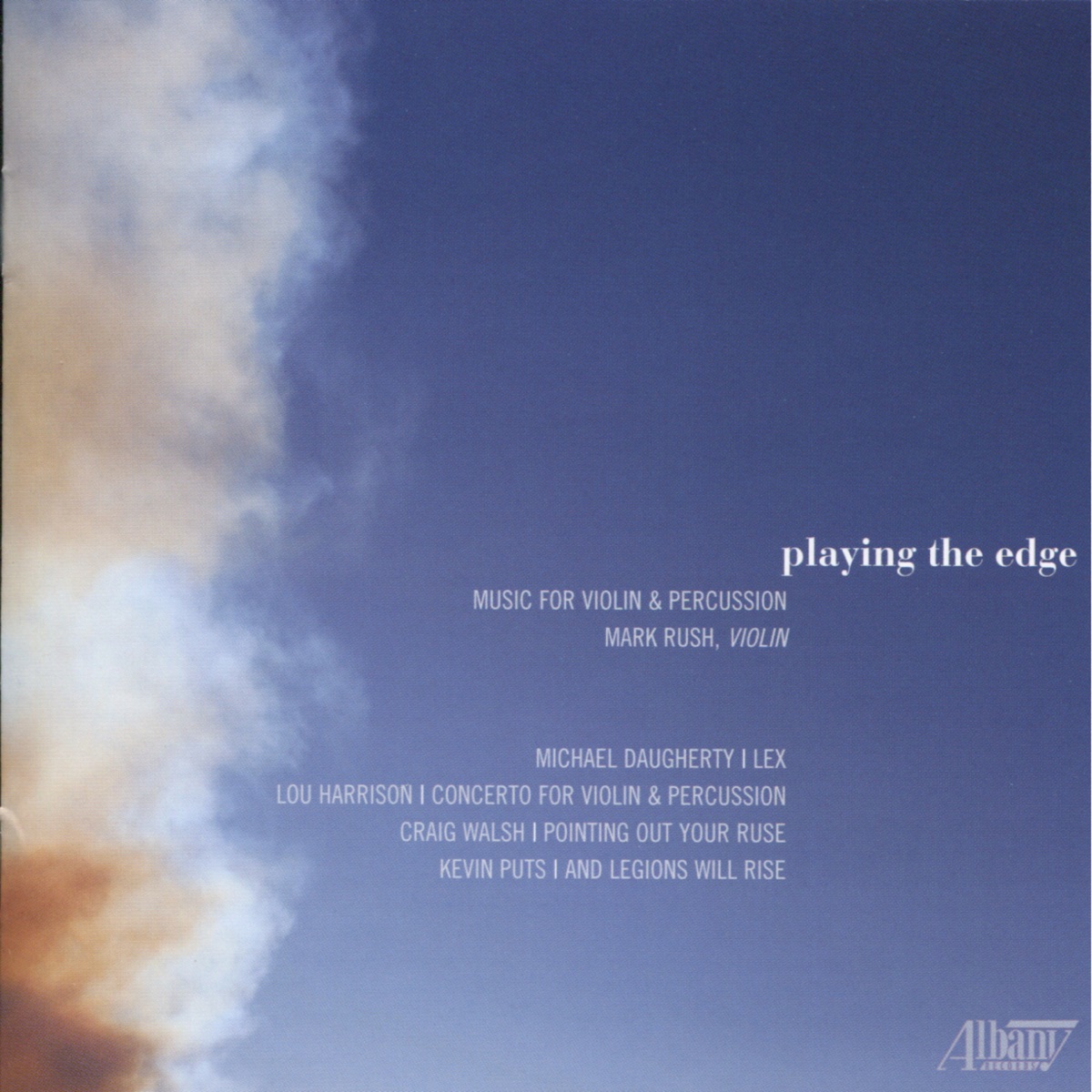 Playing the Edge by Mark Rush, Norman Weinberg & Arizona Percussion Ensemble album cover