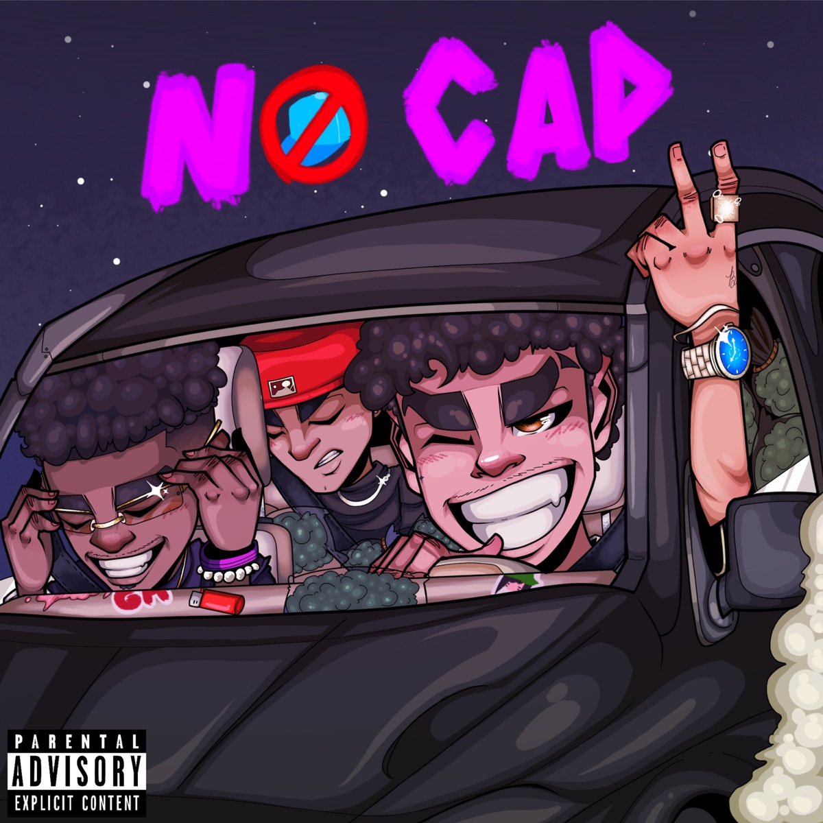 No Cap - Single by G.AZINN, Leozin & GOUDE album cover
