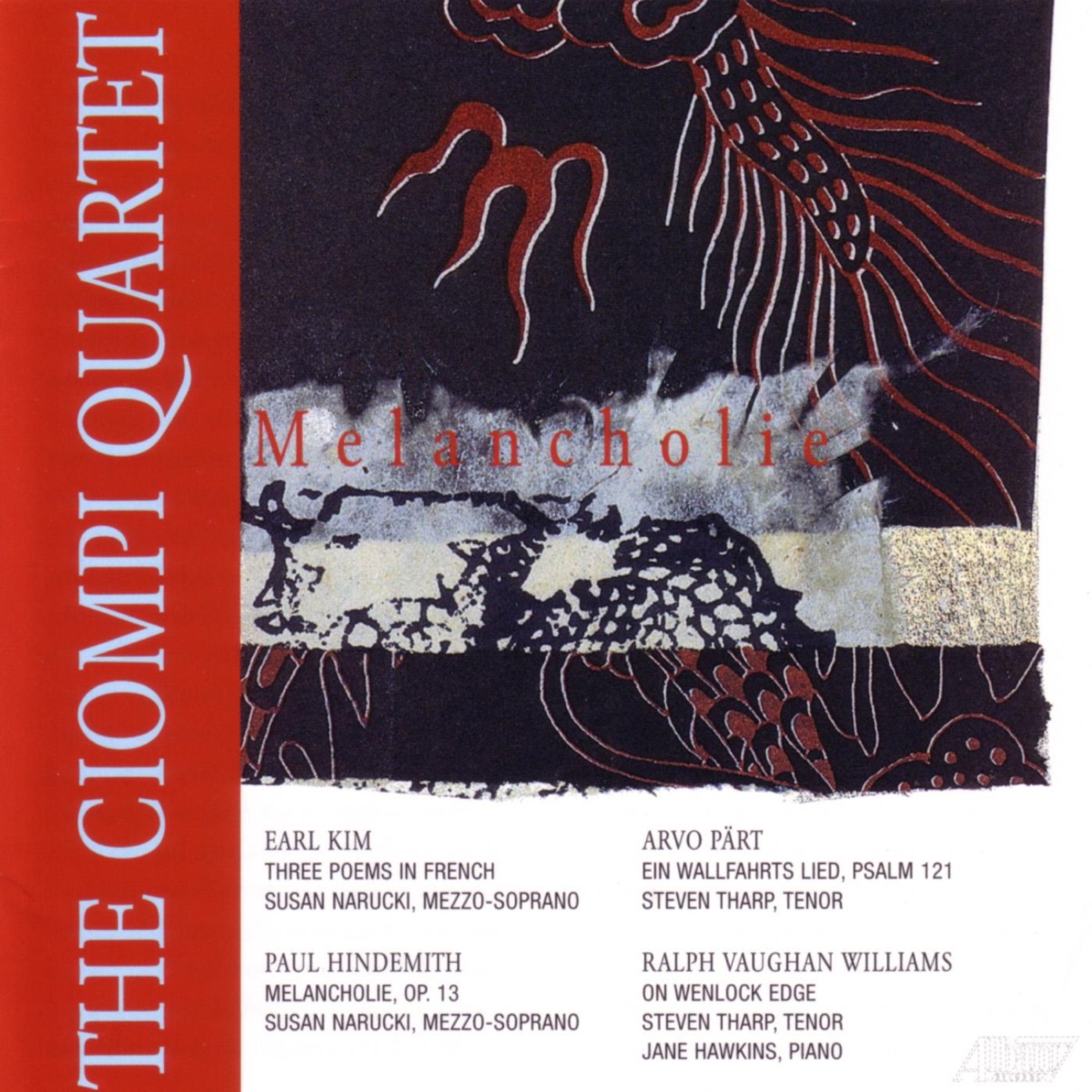 Hindemith: Melancholie by The Ciompi Quartet album cover