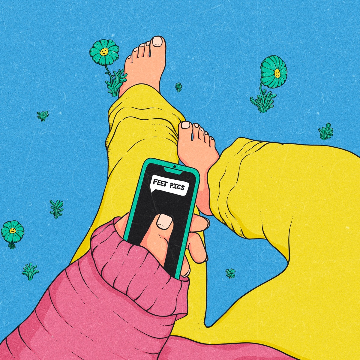 Feet Pics - Single by Alannah Chapman, Calvin Bennett & lightheart album cover