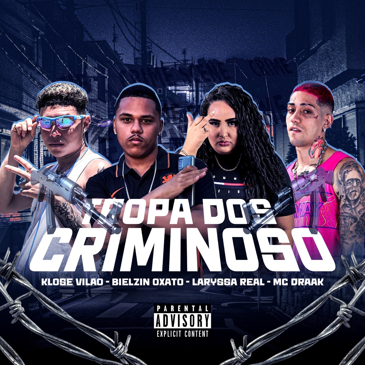 Tropa dos Criminosos (feat. Laryssa Real, Klose vilão & Bielzin oxato) - Single by Mc Draak album cover