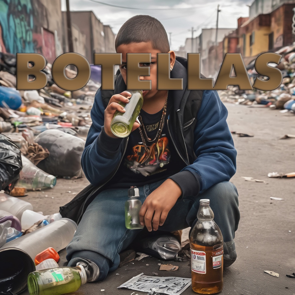Botellas (feat. sin1rostro) - Single by Munné album cover