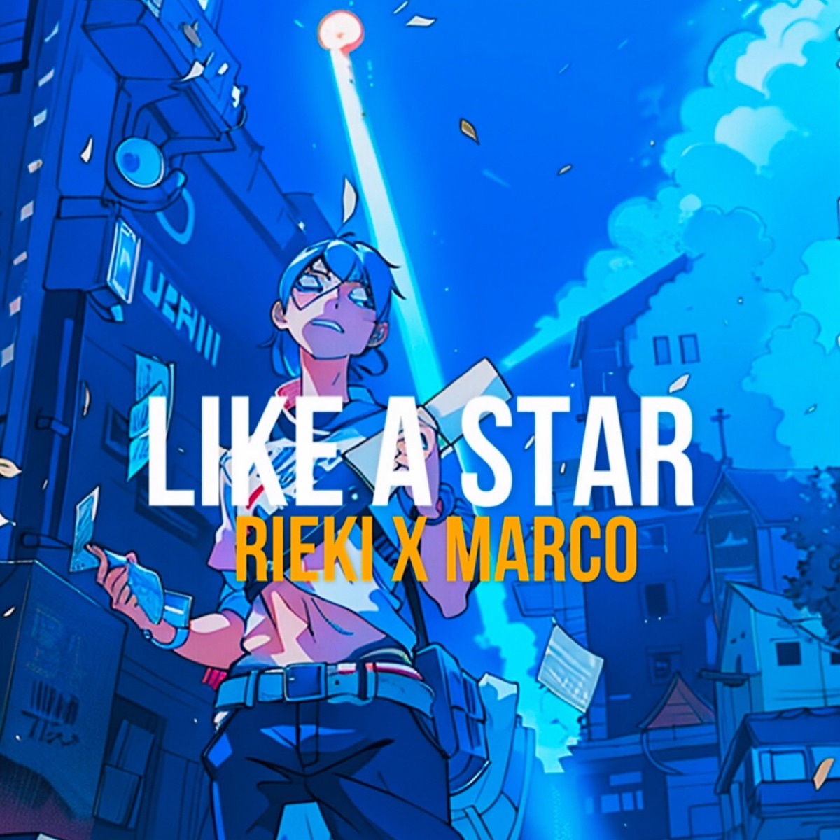 LIKE A STAR - Single by Rieki & Marco album cover