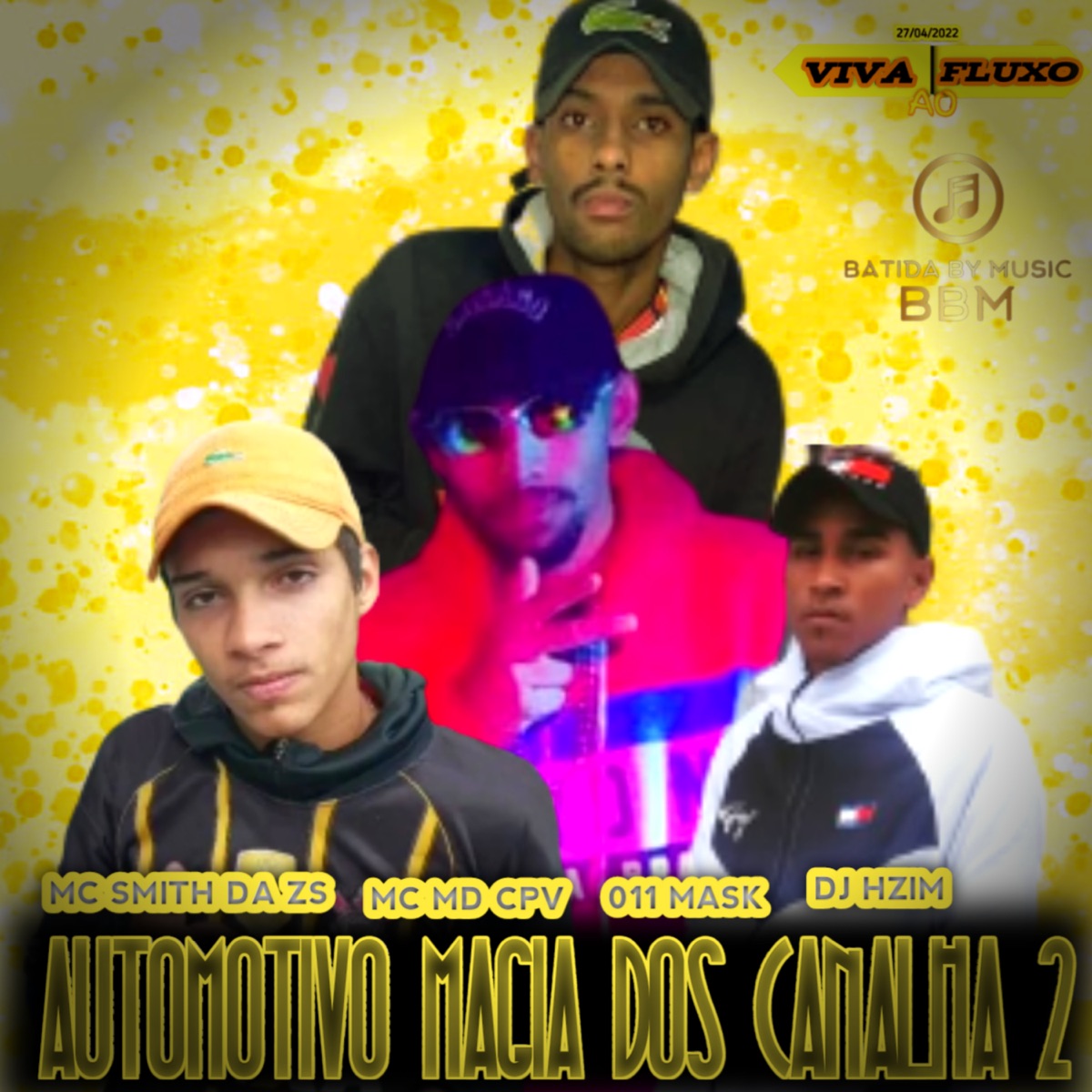 AUTOMOTIVO MAGIA DOS CANALHA 2 (feat. DJ HZIM) - Single by MC SMITH DA ZS, MC MD CPV & 011 mask album cover