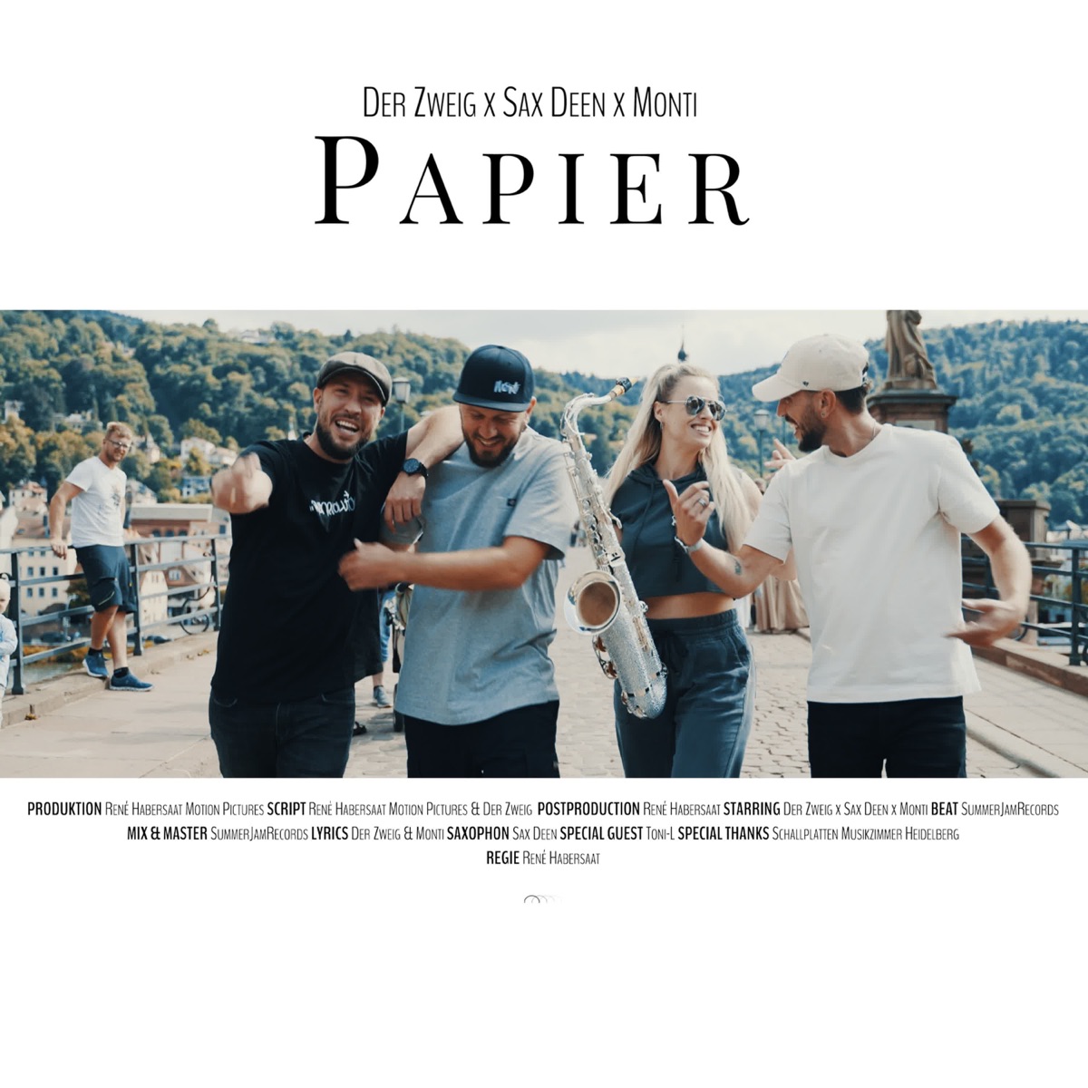 Papier (feat. Sax Deen & Monti) - Single by Der Zweig album cover