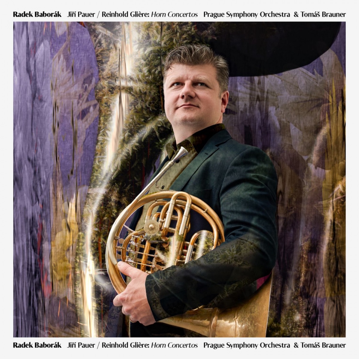 Pauer, Glière: Horn Concertos by Radek Baborák, Tomáš Brauner & Prague Symphony Orchestra album cover
