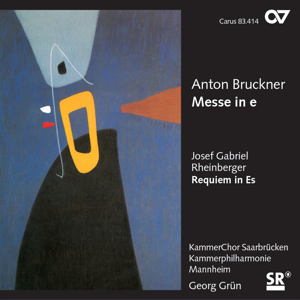 Bruckner: Mass No. 2, WAB 27; Rheinberger: Requiem in E Flat Major, Op. 84 (Musica Sacra VIII) by Bläser der Kammerphilharmonie Mannheim, KammerChor Saarbrücken & Georg Grün album cover
