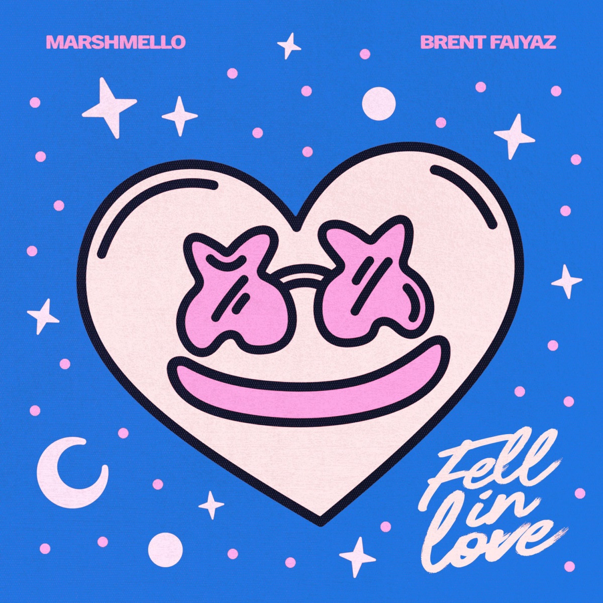 Fell In Love - Single by Marshmello & Brent Faiyaz album cover artwork