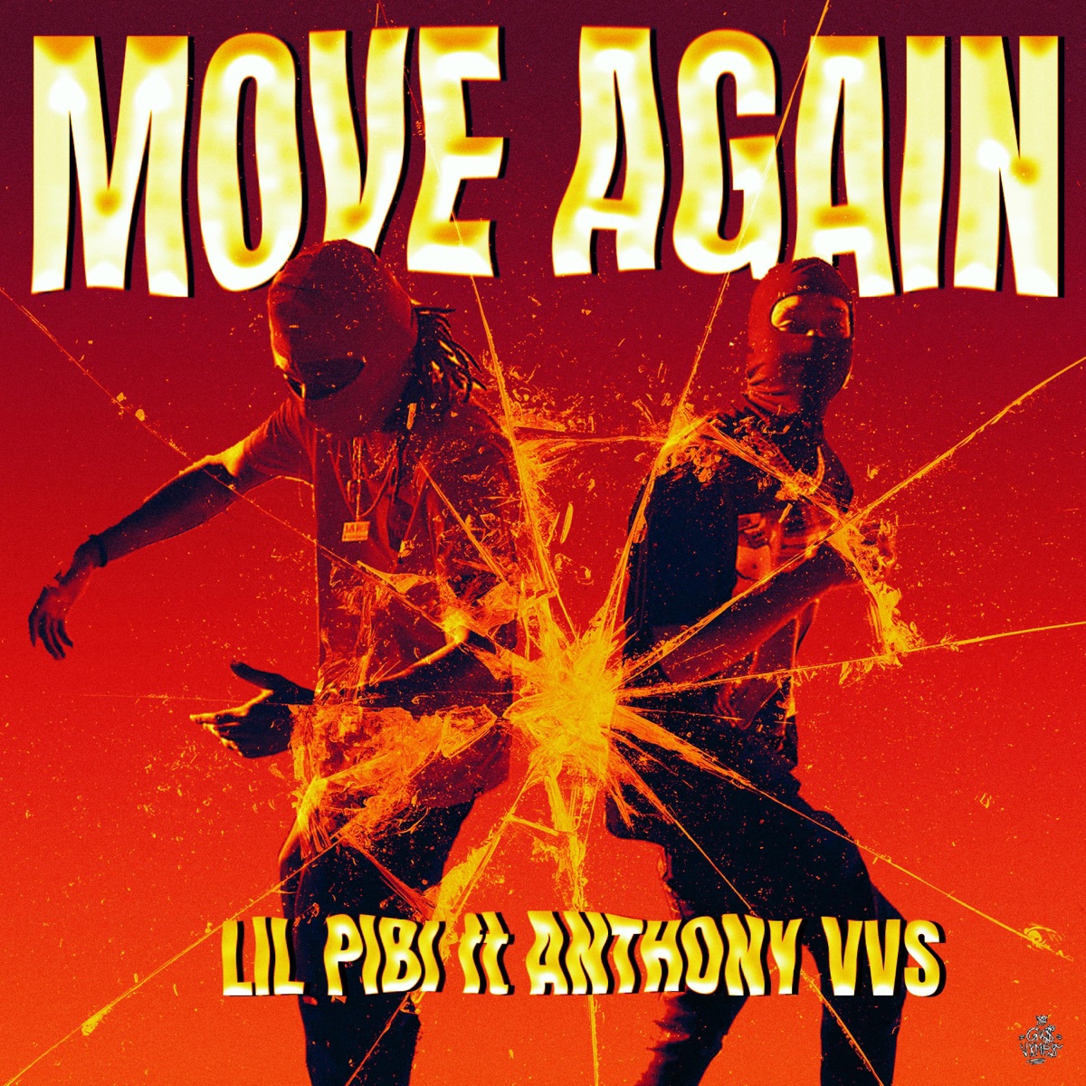 MOVE AGAIN - Single by Lil Pibi & Anthony vvs album cover