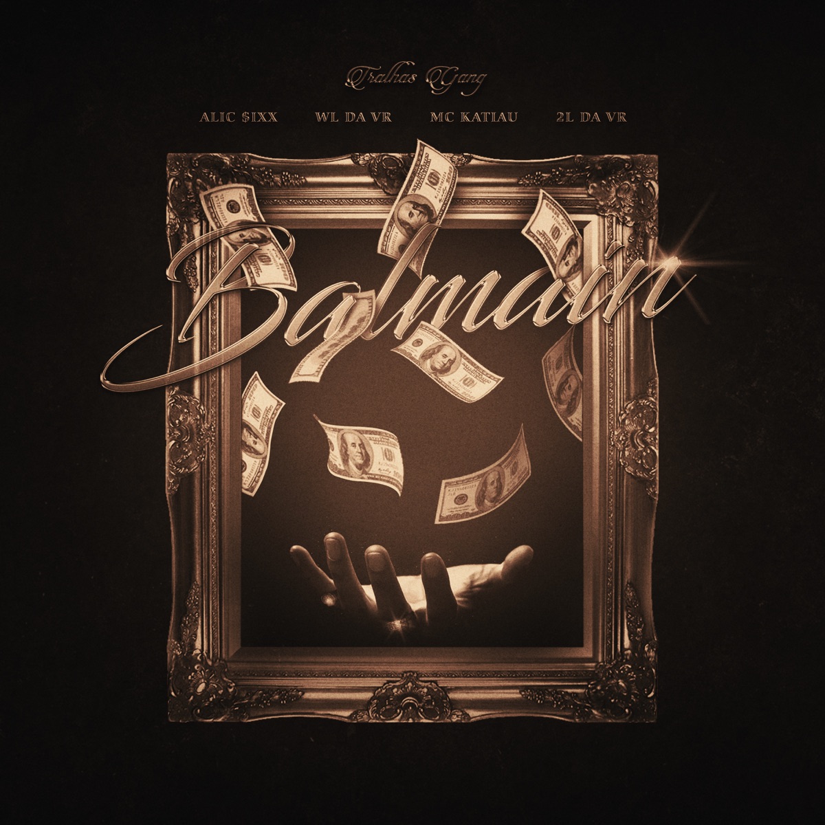 Balmain (feat. $ixx, mc katiau, WL da VR & 2L da VR) - Single by Tralha$ Gang album cover