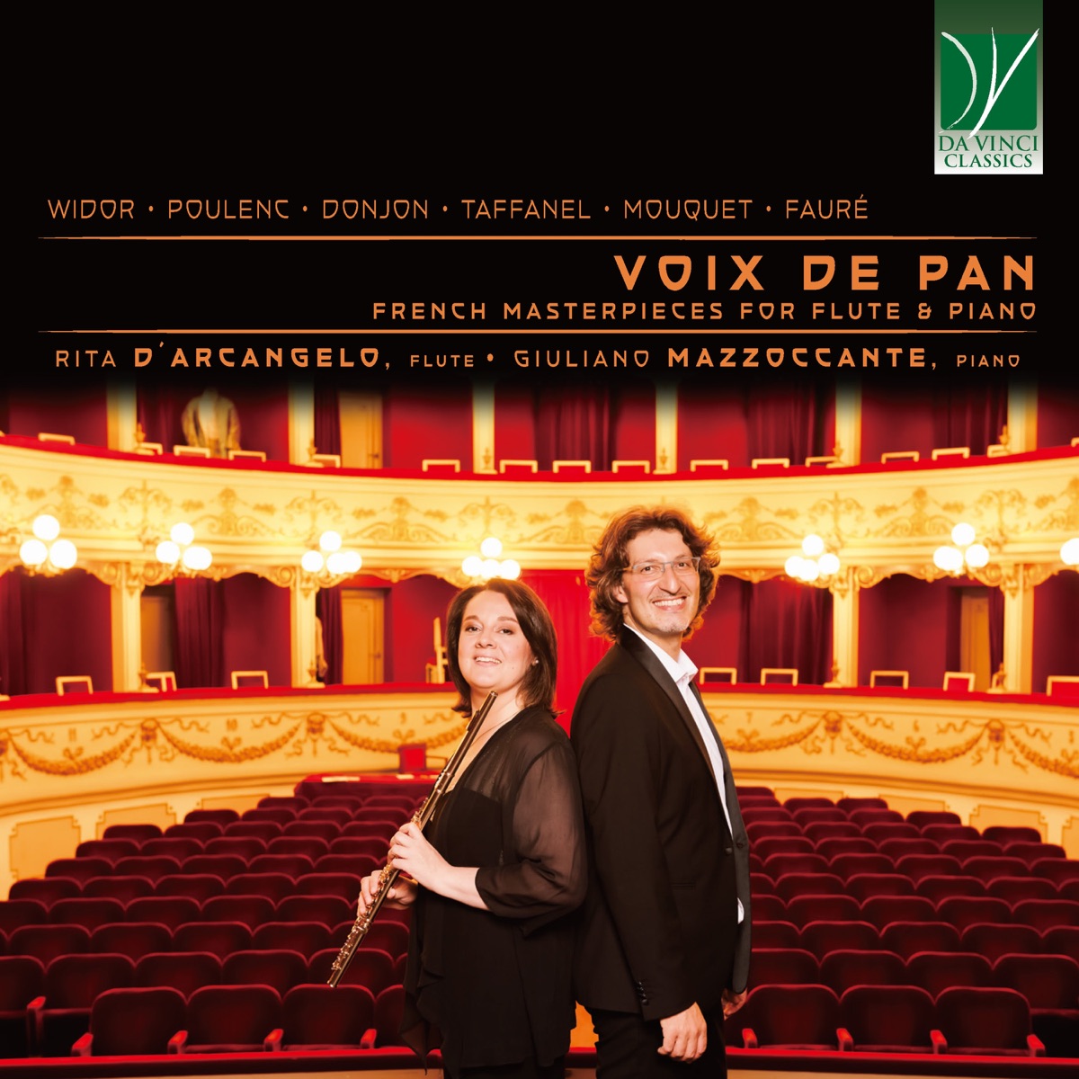 Widor, Poulenc, Donjon, Taffanel, Mouquet, Fauré: Voix De Pan (French Masterpieces for Flute & Piano) by Rita D´Arcangelo & Giuliano Mazzoccante album cover