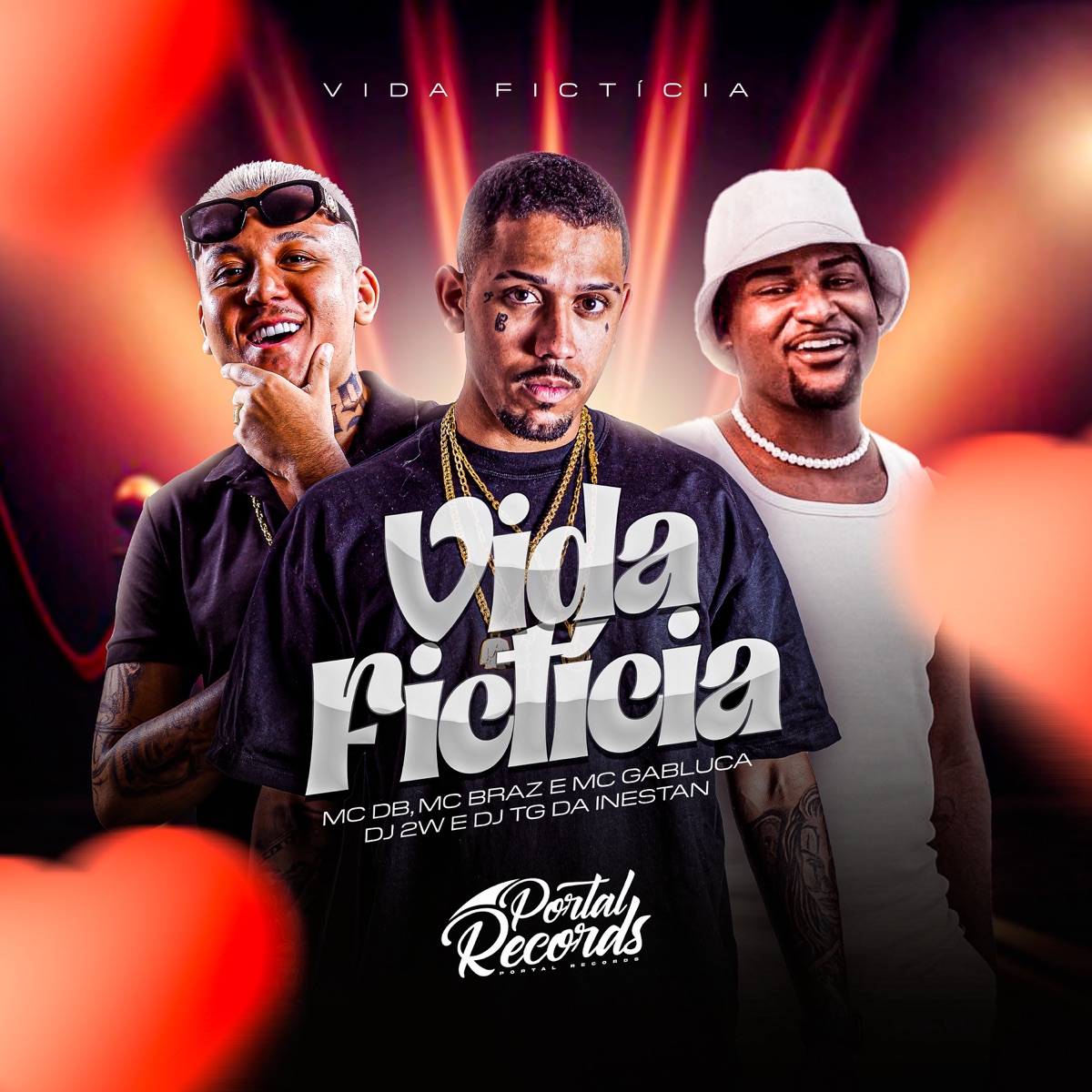 Vida Fictícia (feat. Mc DB & Mc Gabluca) - Single by MC Braz, DJ 2W & Dj Tg Da Inestan album cover