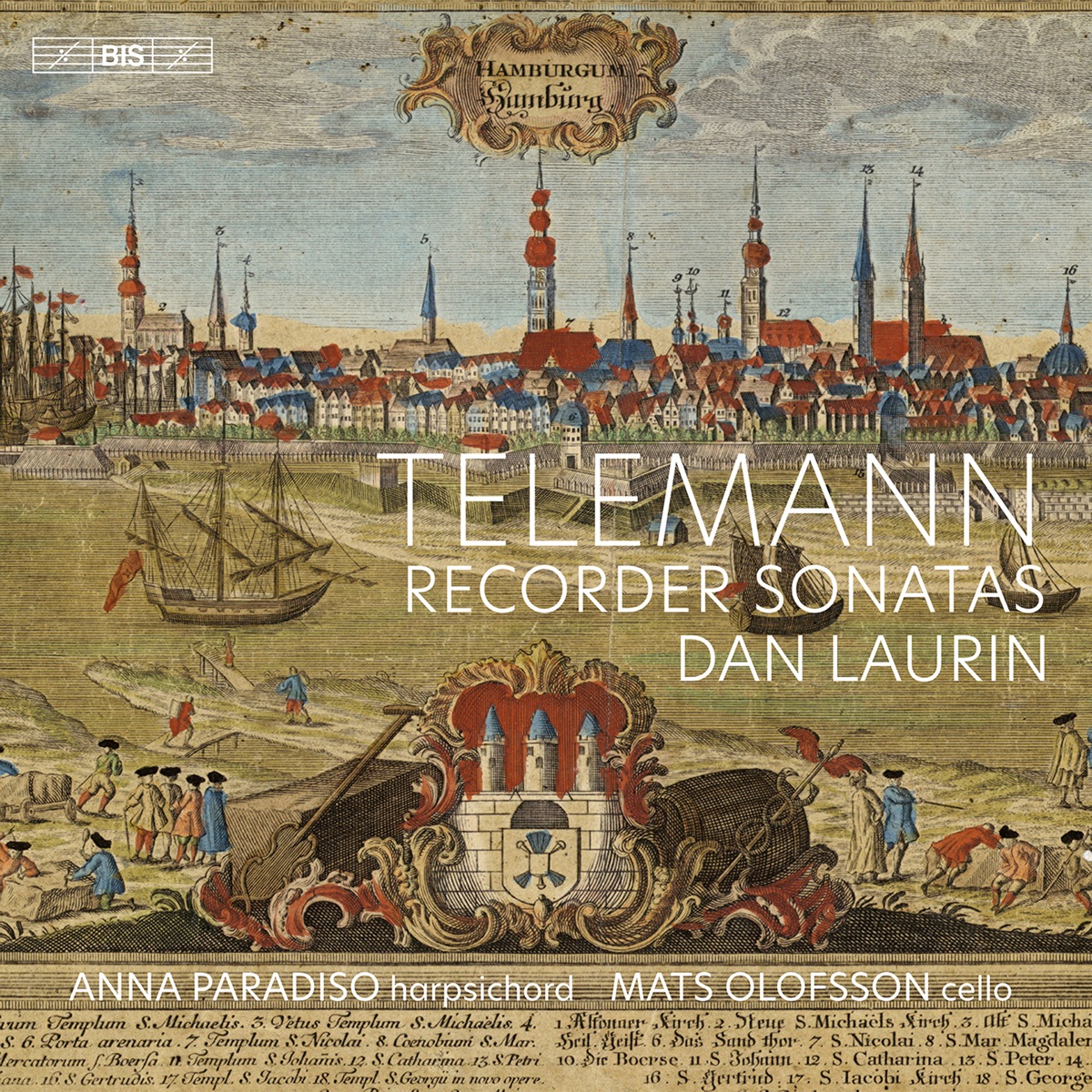 Telemann: Recorder Sonatas by Dan Laurin, Anna Paradiso & Mats Olofsson album cover