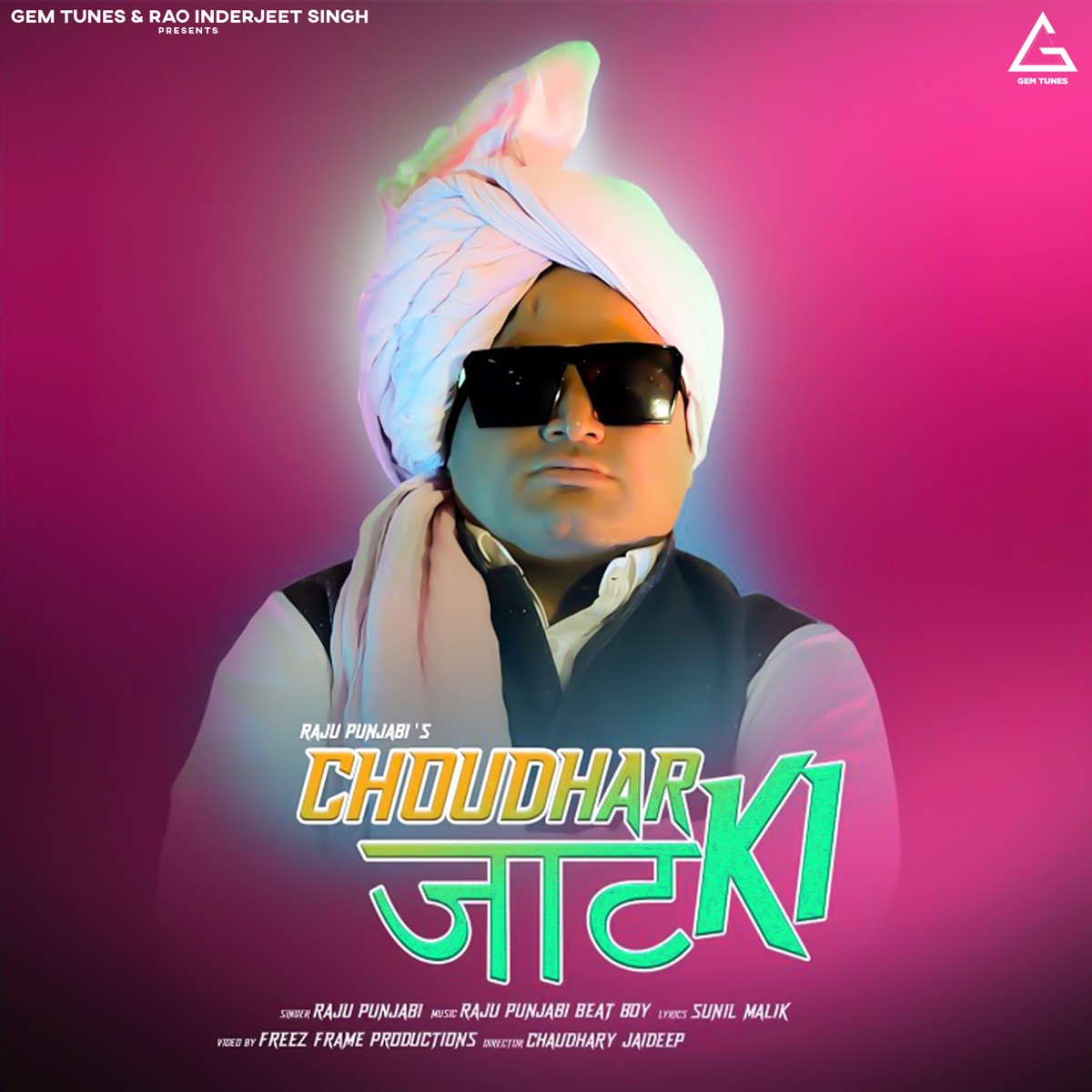 Choudhar Jaat Ki - Single by Raju Punjabi album cover