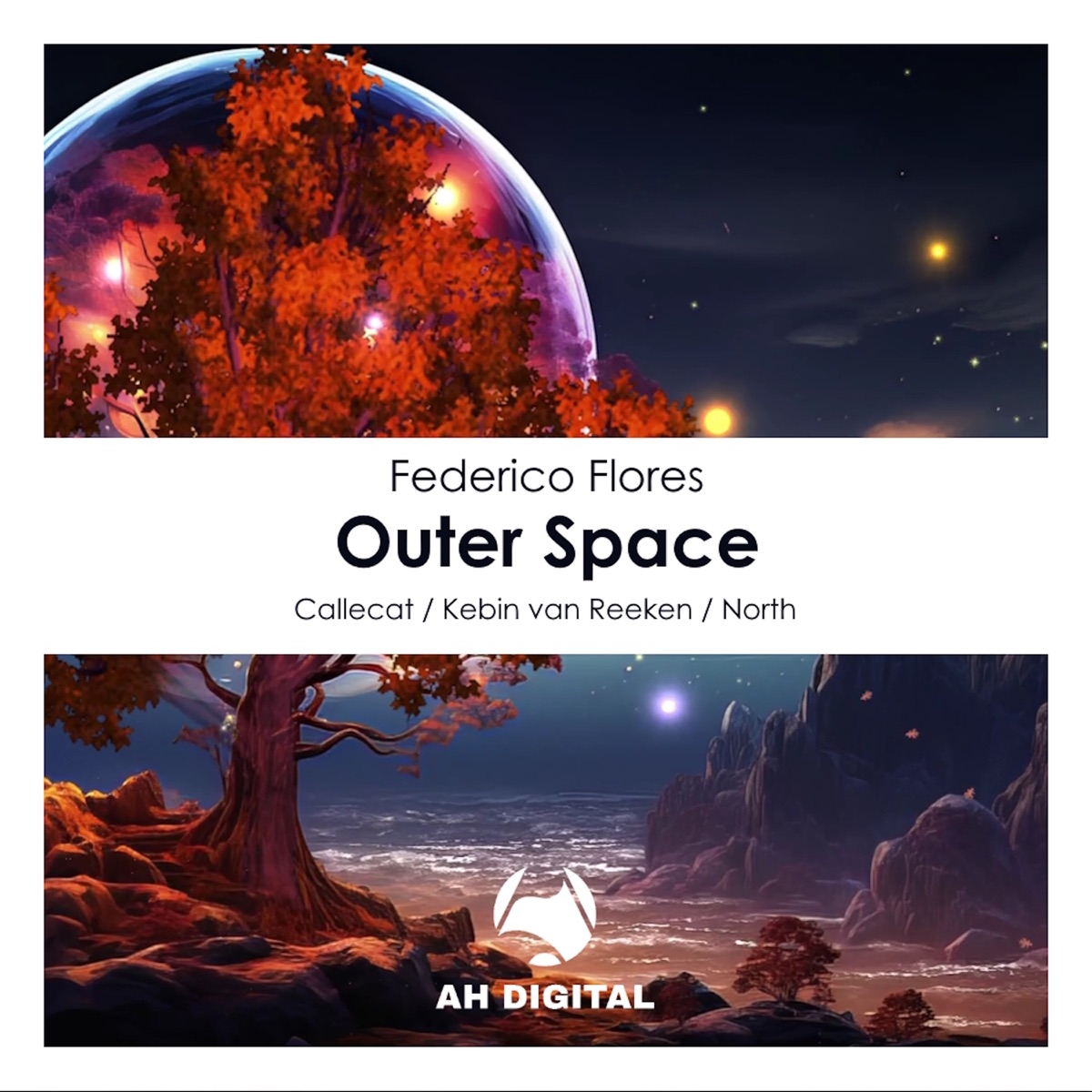 Outer Space - EP by Federico Flores, Callecat & Kebin van Reeken album cover