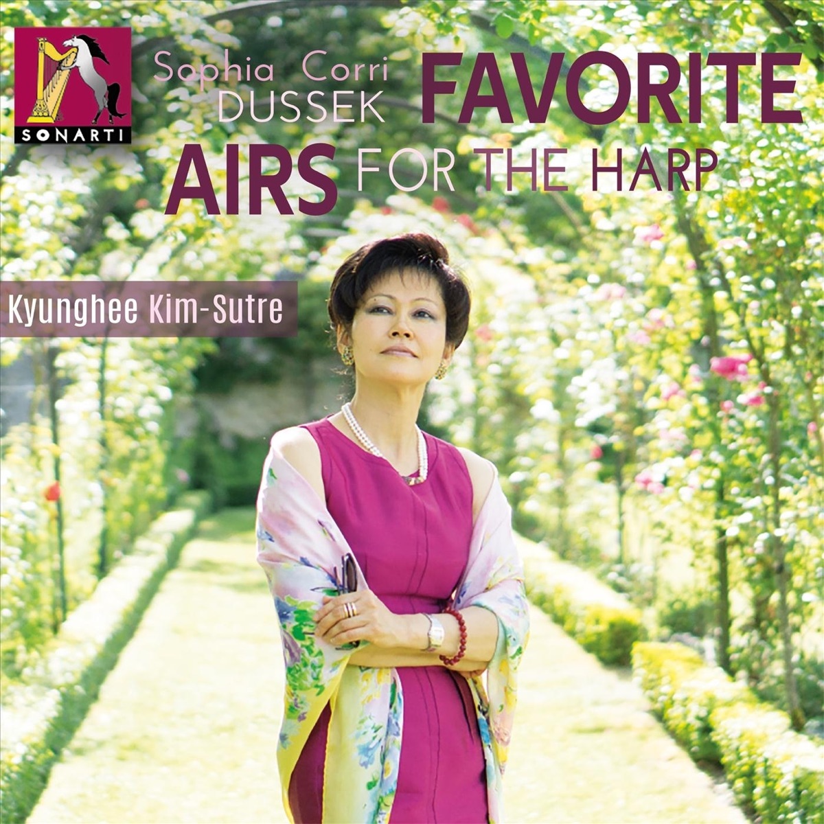 Sophia Dussek: Favorite Airs for the Harp by Kyunghee Kim-Sutre album cover