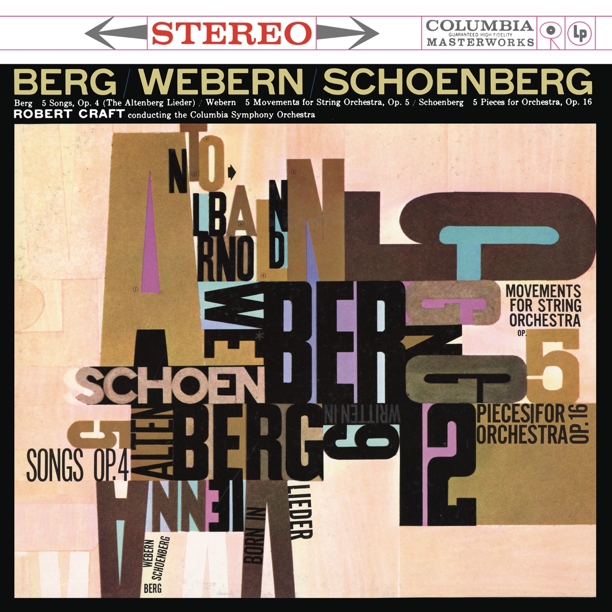 Berg & Webern & Schoenberg: Orchestral Works (2023 Remastered Version) by Robert Craft, Columbia Symphony Orchestra & Bethany Beardslee album cover