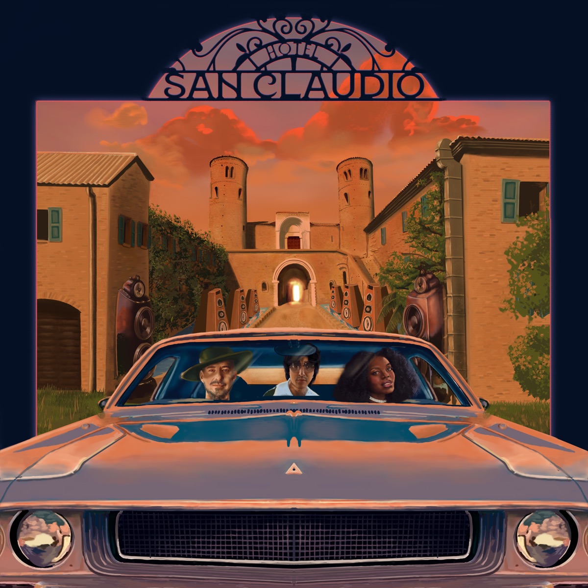 Hotel San Claudio by Mark de Clive-Lowe, Shigeto & Melanie Charles album cover