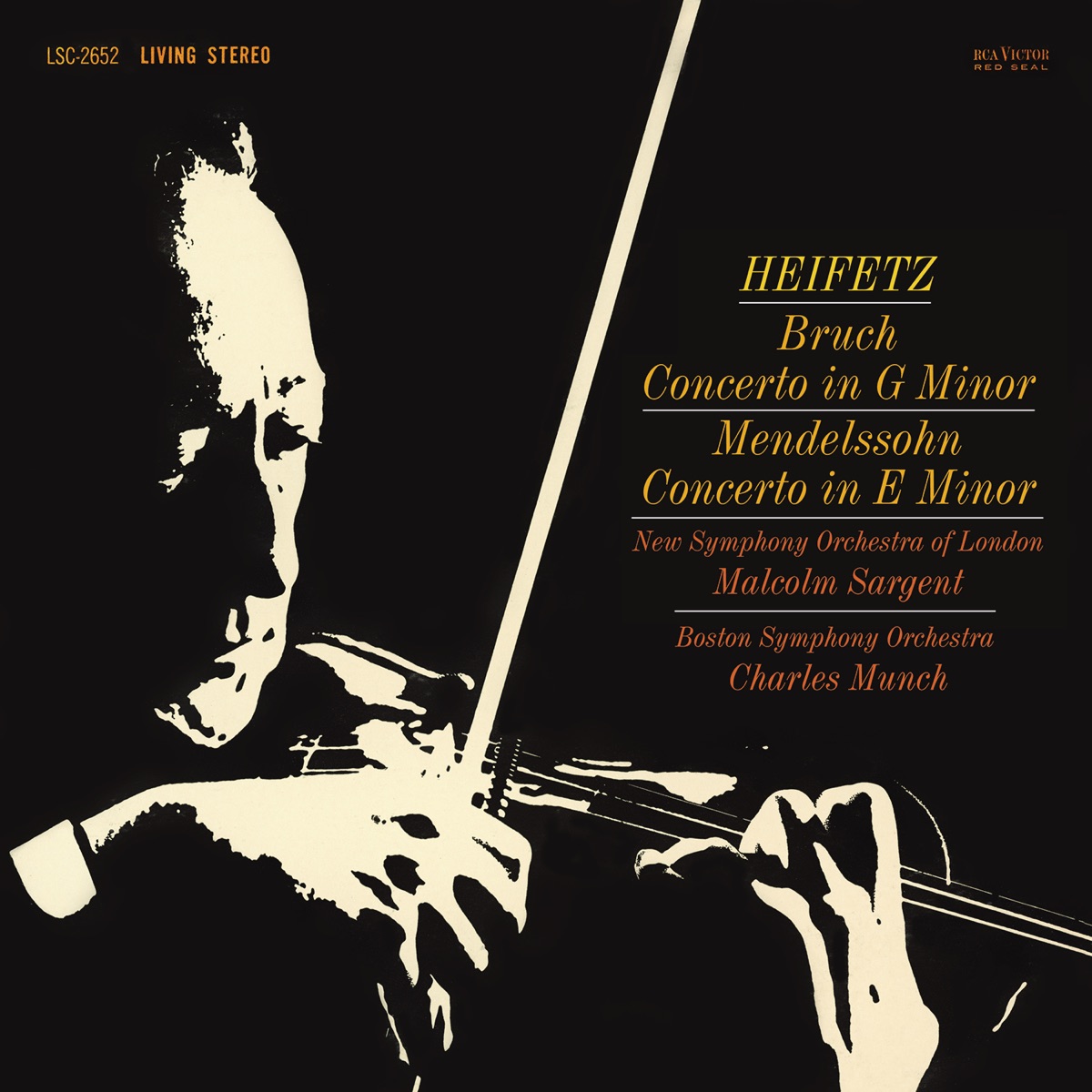 Mendelssohn & Bruch: Violin Concertos by Jascha Heifetz, Boston Symphony Orchestra & The New Symphony Orchestra Of London album cover