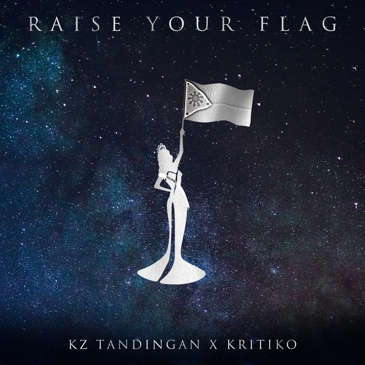 Raise Your Flag - Single by KZ Tandingan & Kritiko album cover