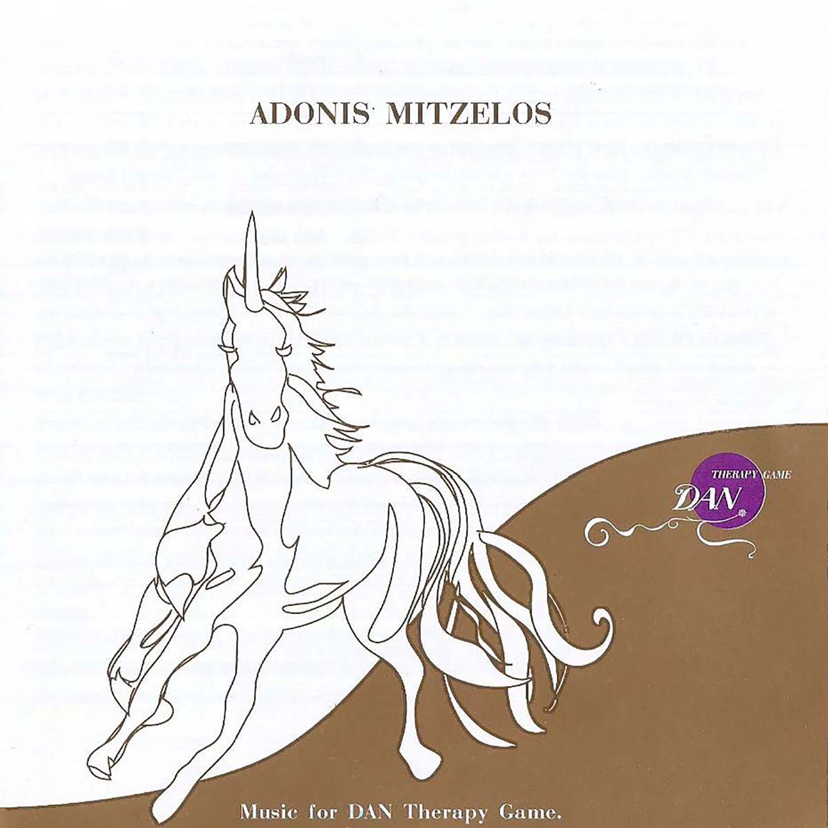 Music For DAN Therapy Game by Adonis Mitzelos album cover