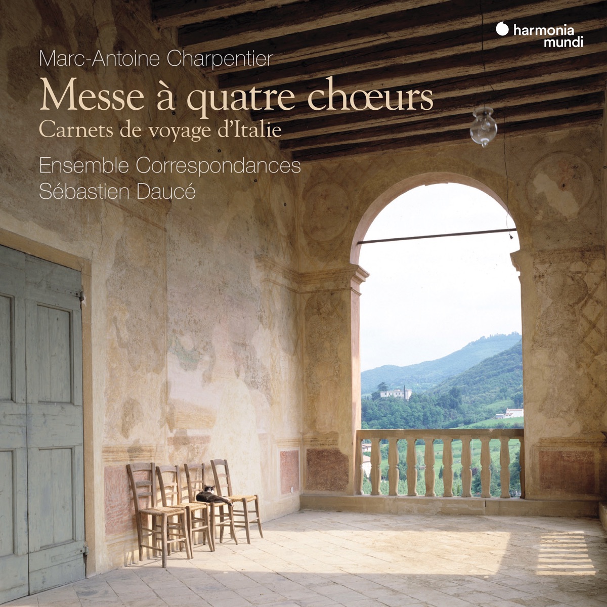 Charpentier: Messe à quatre chœurs - Carnets de voyage d'Italie by Ensemble Correspondances & Sébastien Daucé album cover