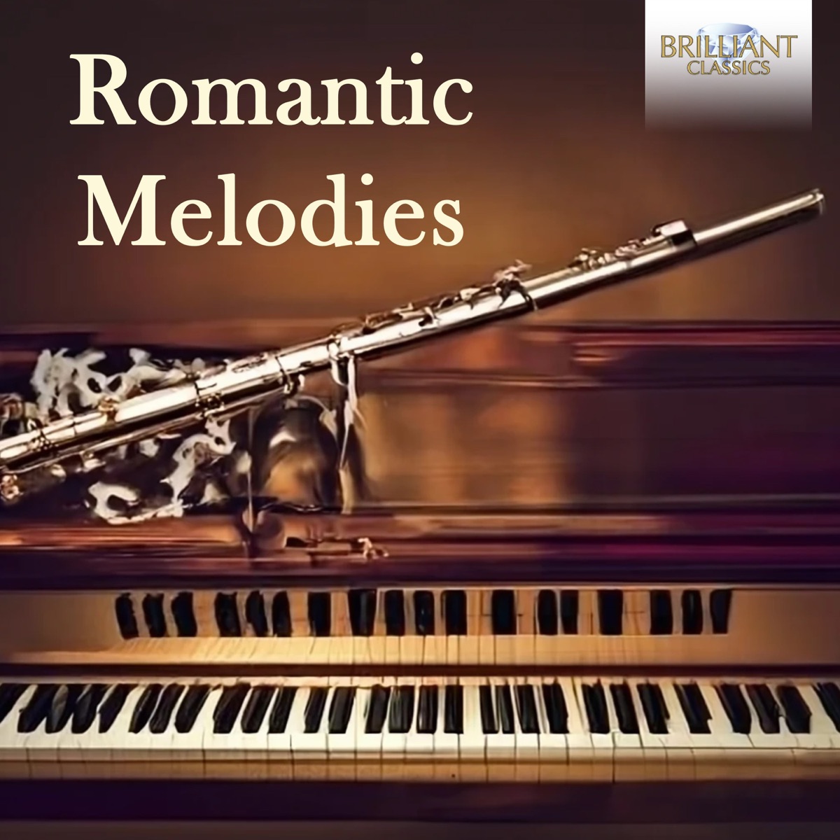Romantic Melodies for Flute & Piano by Ginevra Petrucci, Paola Pisa, Rebecca Taio, Luca Colombarolli, Duo Estense, Wierer Anna, Caturelli Maria, Roorda Thies, Sara Ligas, Claudia Bucchini, Soloist of the Accademia di Santa Cecilia Rome, Markus Brönnimann, Laura Trapani, Alina Pronina, Michele Tozzetti, Matteo Fossi, Akane Makita, Elisa Marroni, Michael Kleiser, Rina Cellini & Jean Françaix album cover