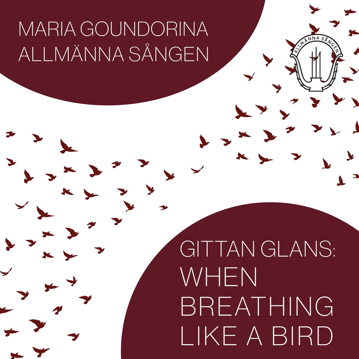 When Breathing Like a Bird - EP by Allmänna Sången, Maria Goundorina & Gittan Glans album cover