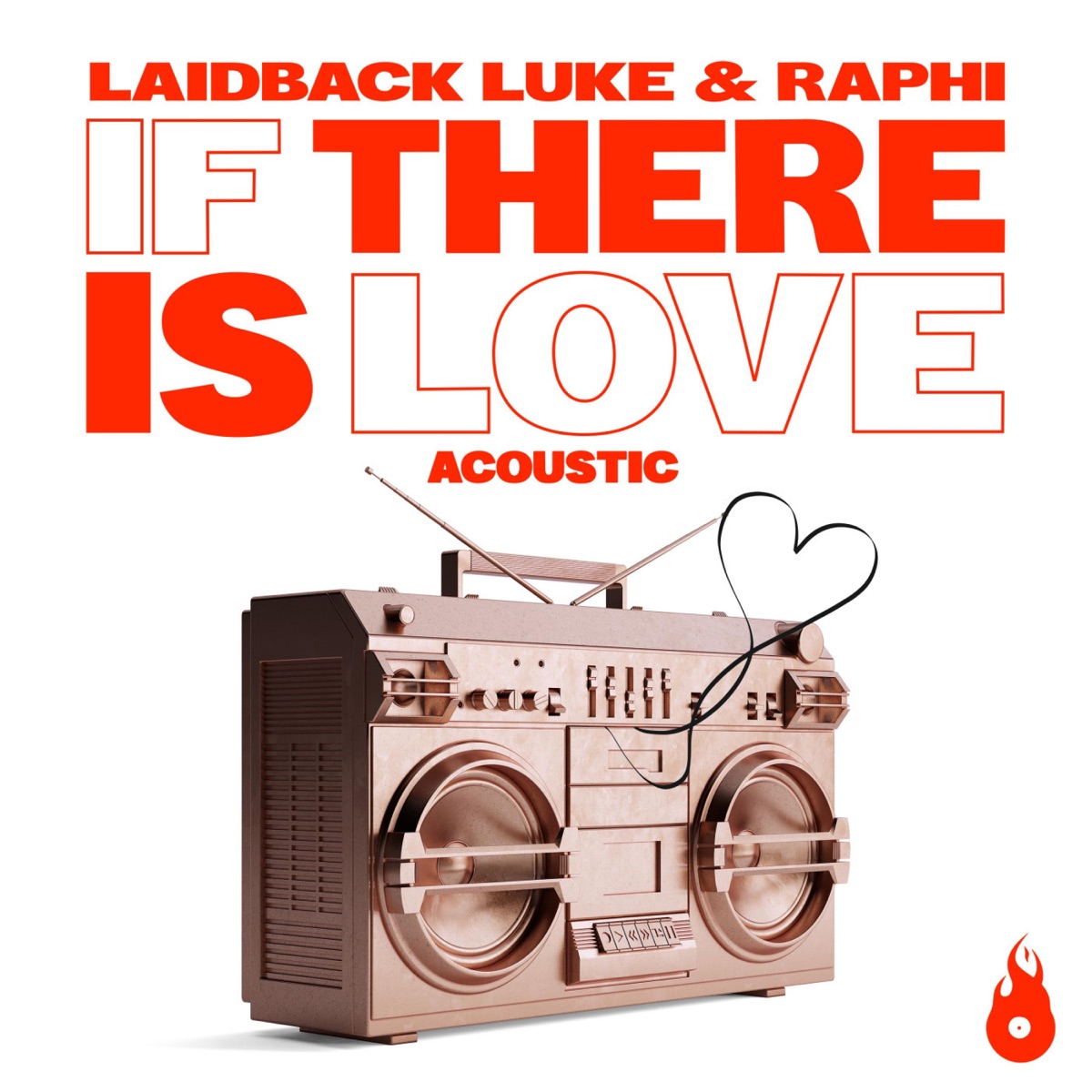 If There is Love (Acoustic) - Single by Laidback Luke & Raphi album cover