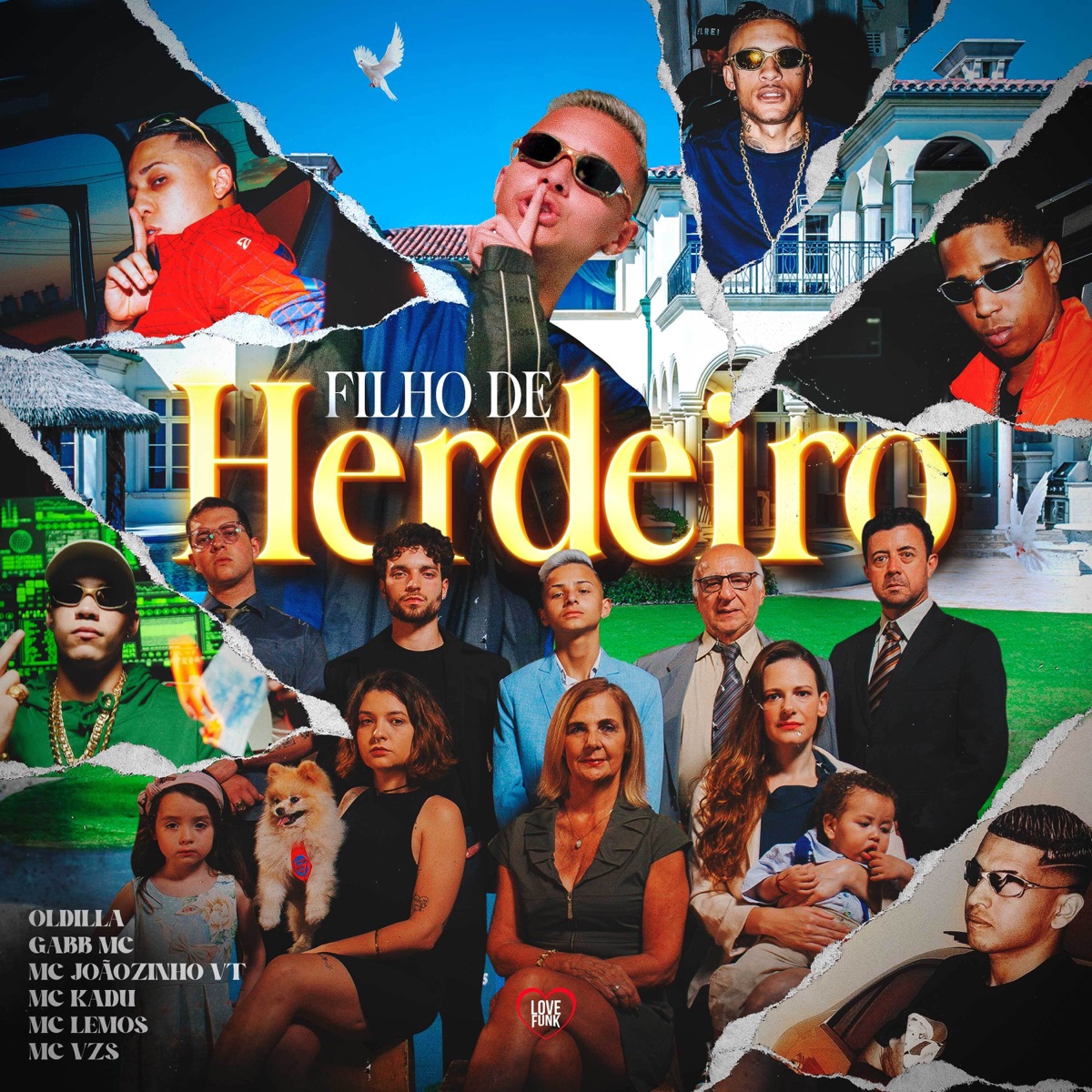 Filho de Herdeiro (feat. MC Lemos, MC VZS & Mc Kadu) - Single by Oldilla, Gabb MC & MC Joãozinho VT album cover