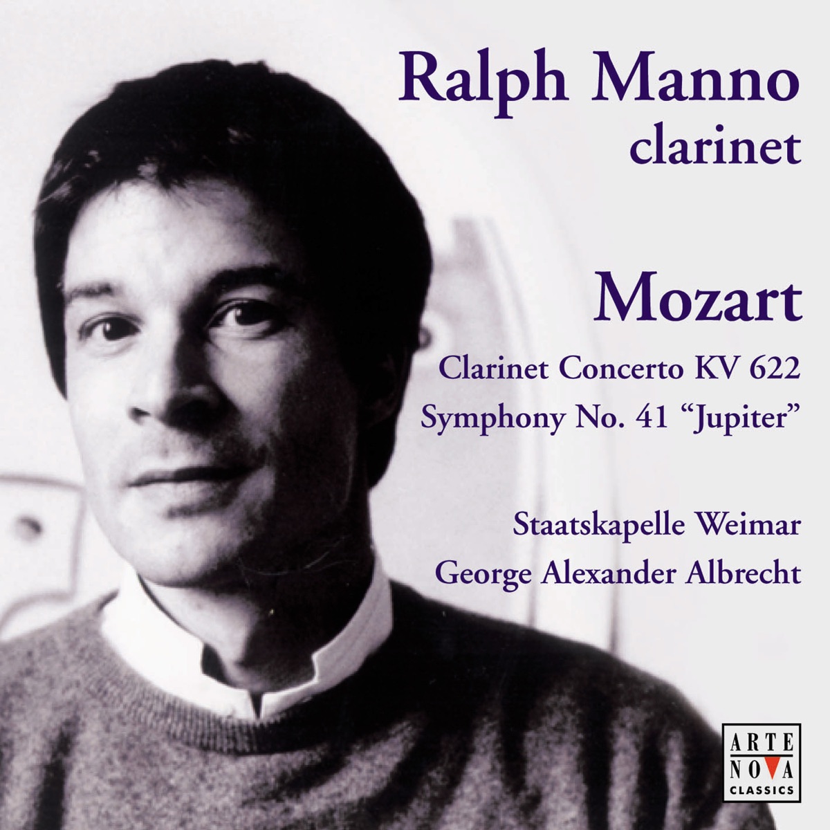 Mozart: Clarinet Concerto & Symphony K. 551, "Jupiter" by Ralph Manno album cover