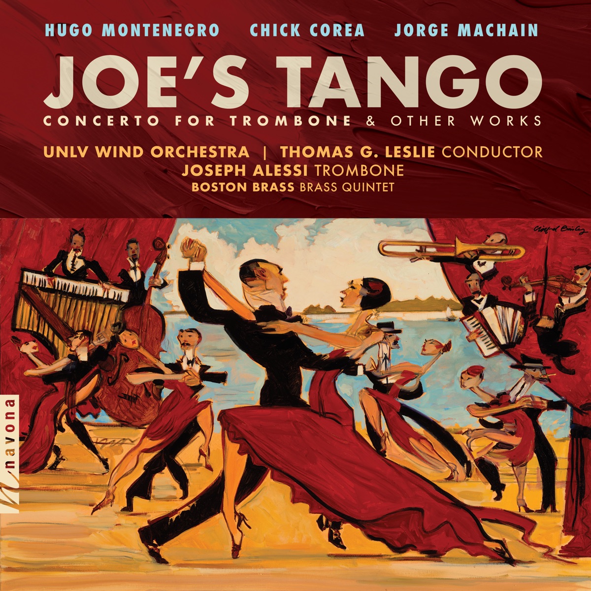 Joe's Tango: Concerto for Trombone & Other Works by UNLV Wind Orchestra, Thomas G. Leslie, Joseph Alessi & Boston Brass album cover