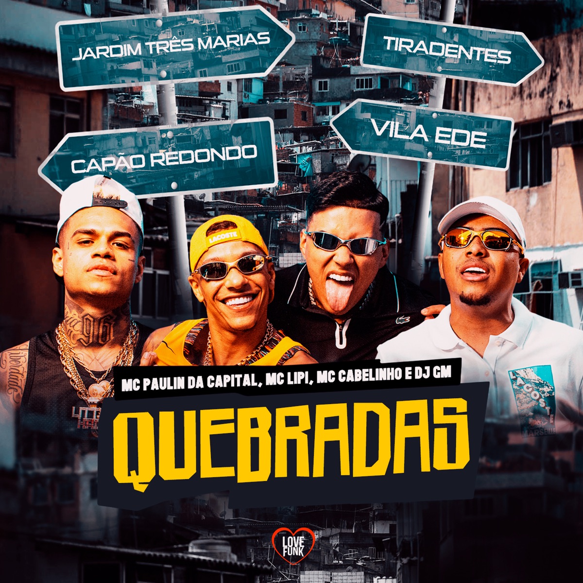 Quebradas (feat. MC Cabelinho) - Single by MC Paulin da Capital, Mc Lipi & DJ GM album cover