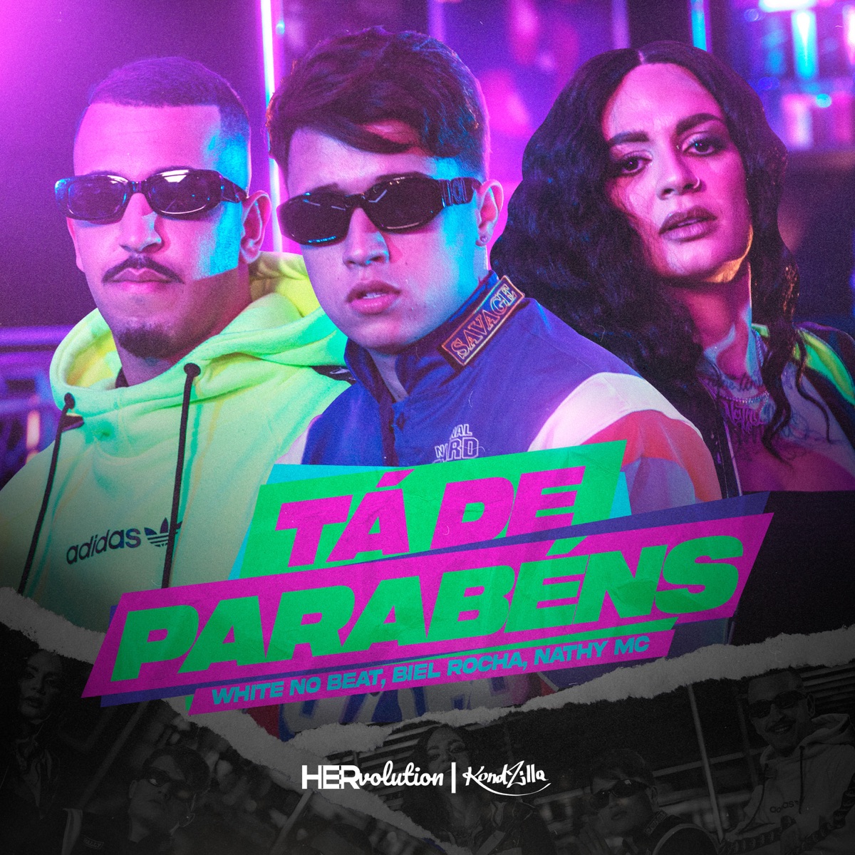 Tá De Parabéns - Single by White No Beat, Biel Rocha & Nathy MC album cover