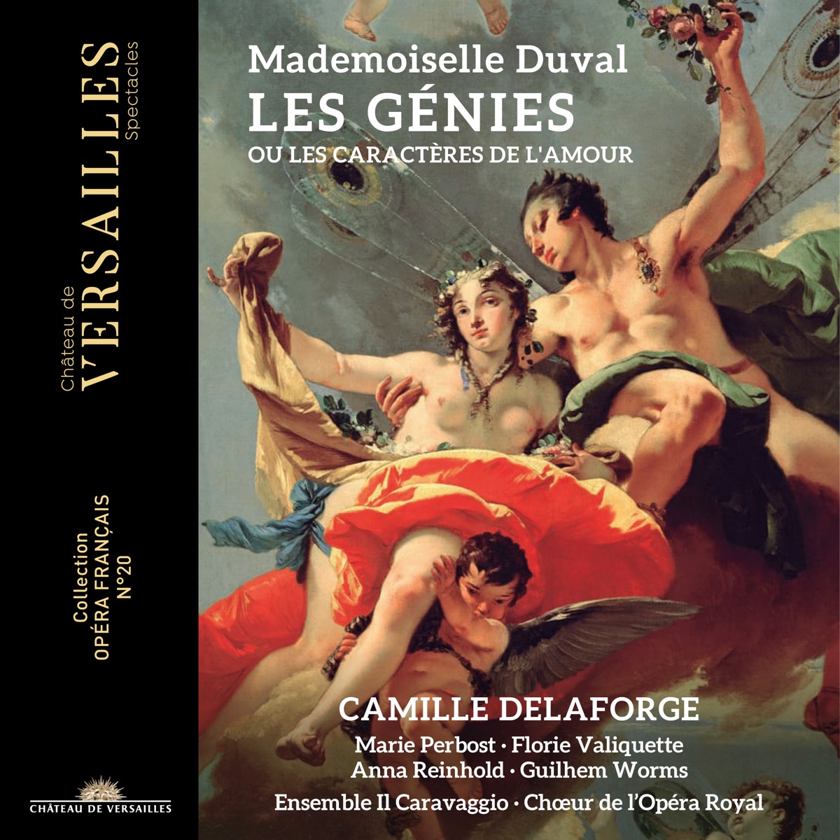 Mademoiselle Duval: Les Génies ou les Caractères de l'Amour by Camille Delaforge, Marie Perbost, Florie Valiquette, Anna Reinhold & Ensemble Il Caravaggio album cover