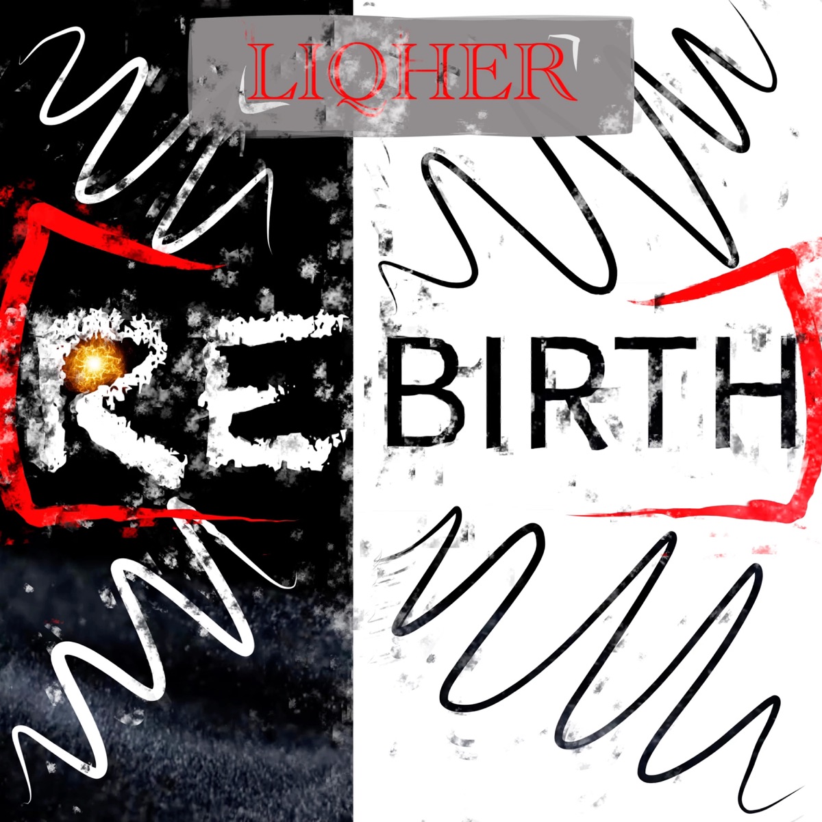 Rebirth - Single by LIQHER, HDQTRS & Teezy Fontaine album cover