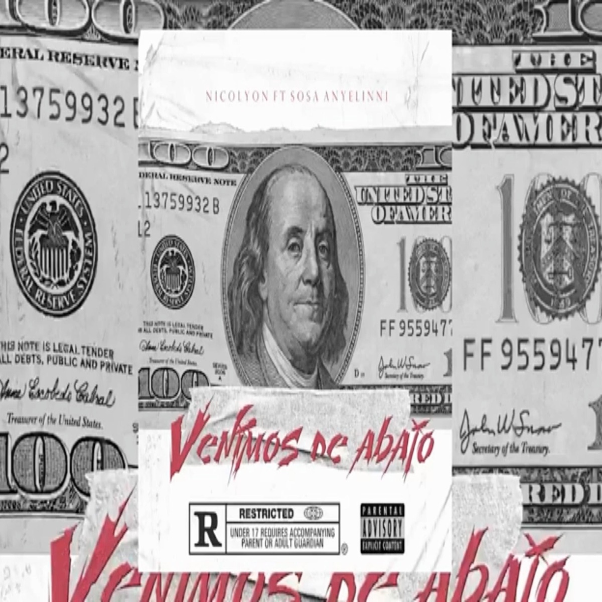 Venimos de abajo (feat. Sosa anyelinni) - Single by Nicolyon23 album cover