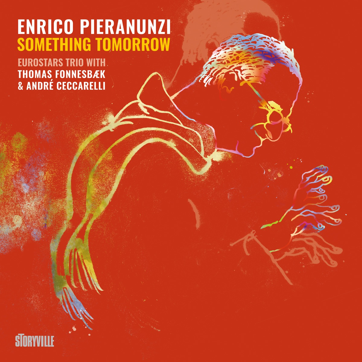 Something Tomorrow by Enrico Pieranunzi, Thomas Fonnesbæk & André Ceccarelli album cover