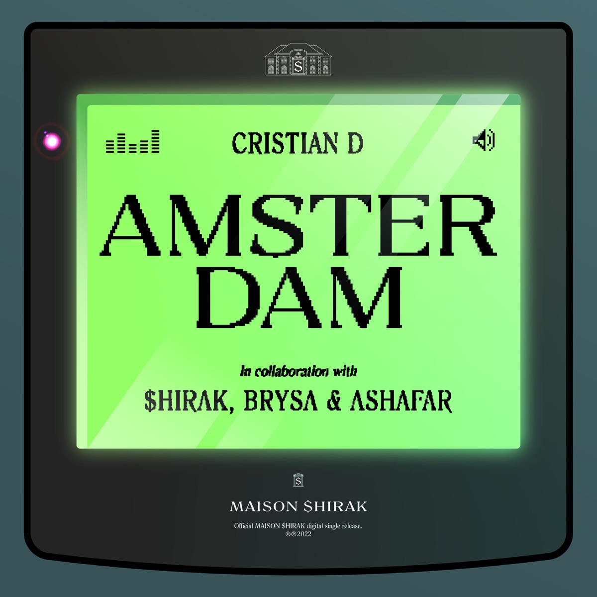 Amsterdam (feat. $hirak, Brysa & Ashafar) - Single by Cristian D album cover
