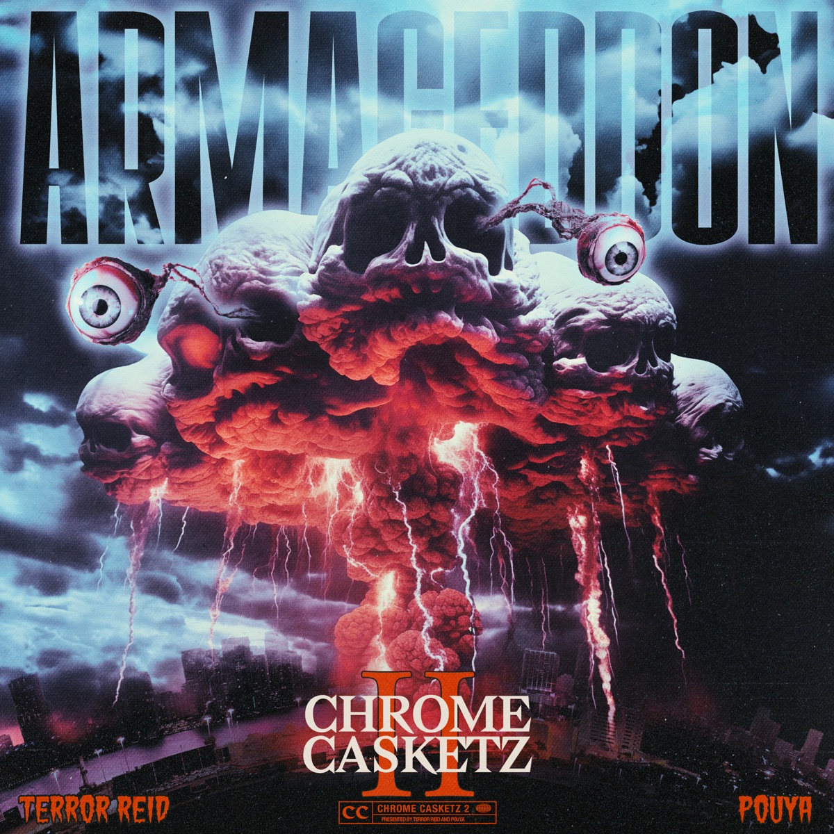 CHROME CASKETZ 2: ARMAGEDDON - EP by Pouya & TERROR REID album cover