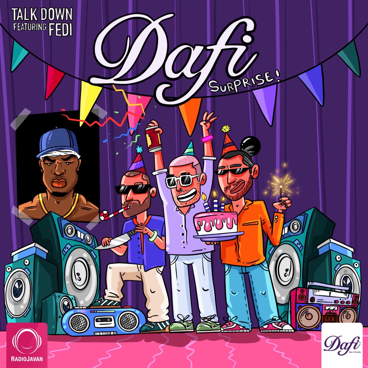 Dafi Surprise (feat. Fedi) - Single by Talk Down album cover