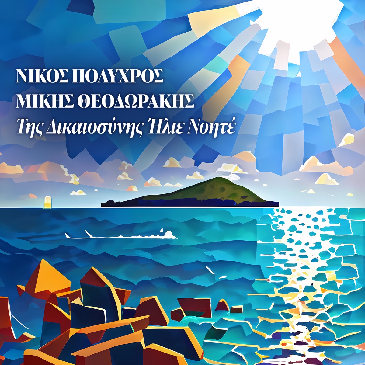 Tis Dikeosinis Ilie Noite - Single by Nikos Polychros & Mikis Theodorakis album cover