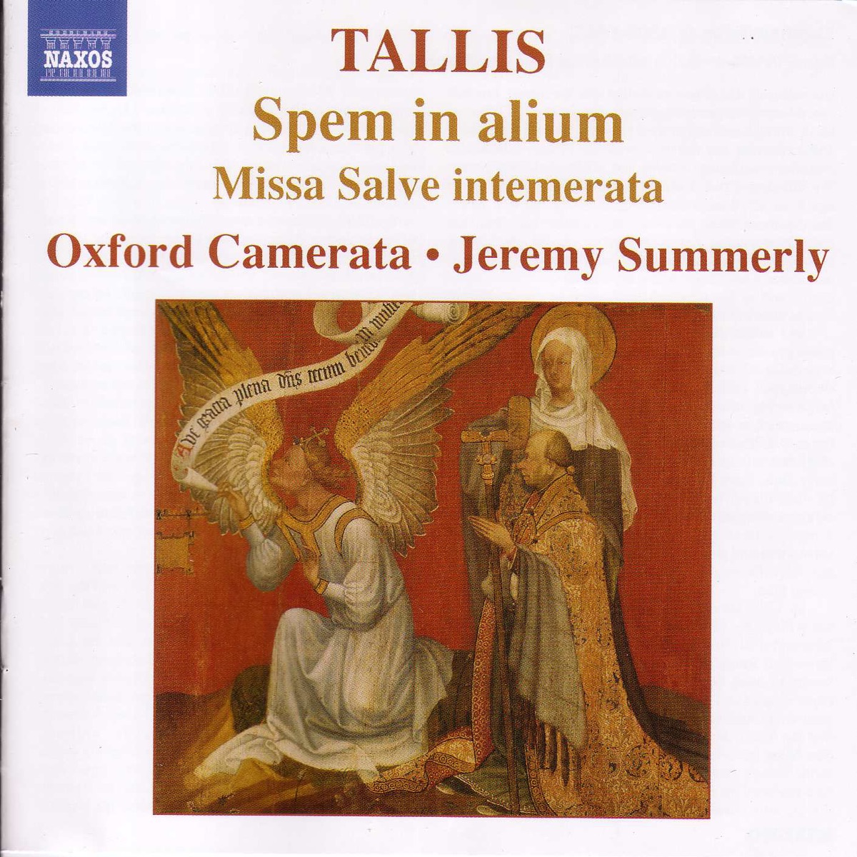 Tallis: Spem in alium by Jeremy Summerly & Oxford Camerata album cover
