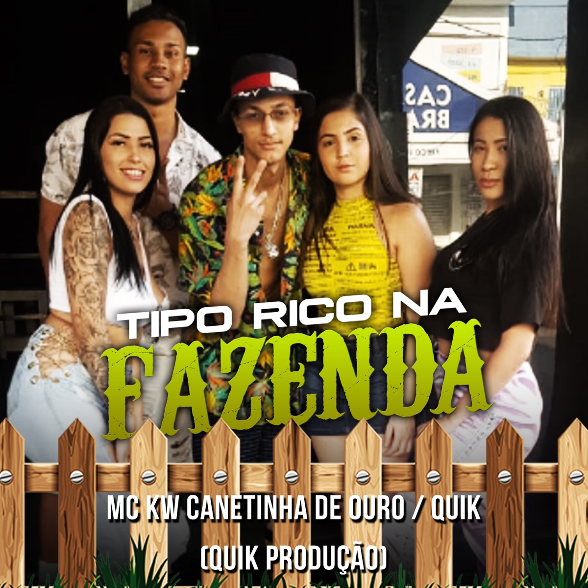 Tipo Rico na Fazenda - Single by MC KW Canetinha de Ouro & Quik album cover